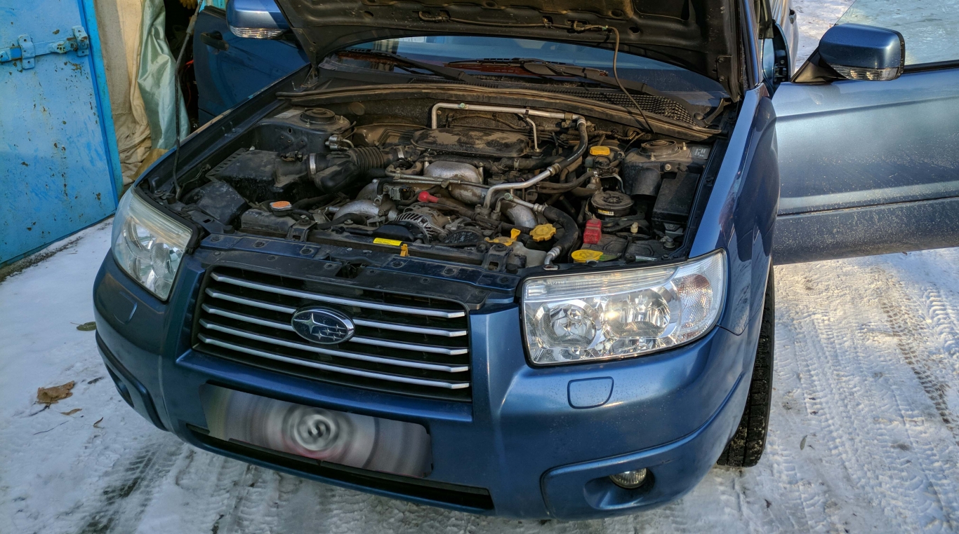 Subaru Forester 2.0 , AT 2006. Отключение EGR. Отключение катализатора. Чип - тюнинг.